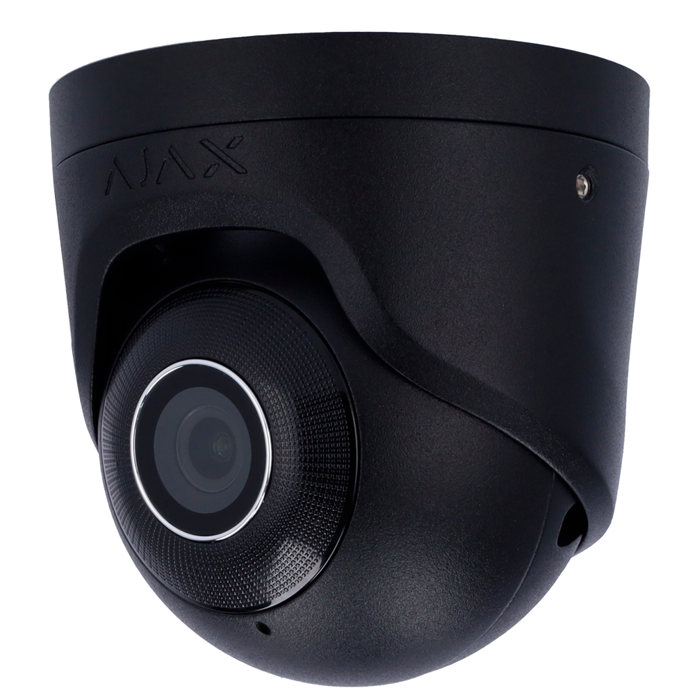 Caméra IP Turret 8 Mégapixel Couleur NoirProgressive Scan CMOSObjectif 2.8 mm, emplacement MicroSD jusqu'à 256GBLED IR Portée 35m, PoE 802.3atCompatibilité avec les Hub et les NVR
