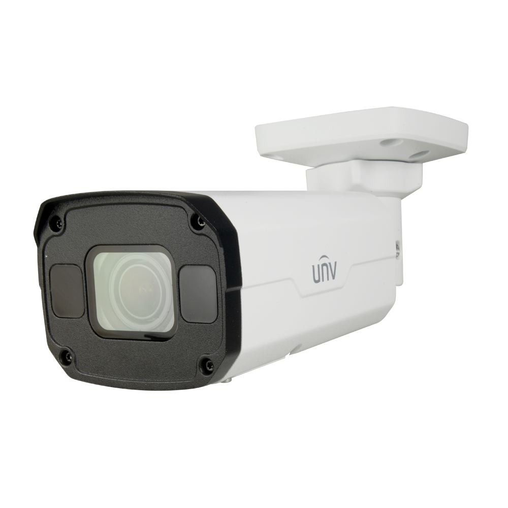 Caméra Tube IP-HD Blanche 4K Capteur 1/2,5" CMOS 8 MP Résolution Max 3840x2160px Objectif 2.8~12mm Infrarouge Max 50 mètres Ultra 265/H264/MJPEG WDR 120dB Blanche IP67 IK10 Alarme -40/+70° Ultra POE ou DC12V Micro SD Garantie 36 mois