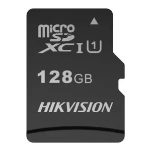 Carte mémoire Hikvision Technologie TLC Capacitè 128 GB Classe 10 U1 V30 Jusqu'à 3000 cycles d'écriture Convient aux dispositifs de Vidéosurveillance