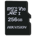 Carte mémoire Hikvision Technologie TLC Capacitè 256 GB Classe 10 U1 V30 Jusqu'à 3000 cycles d'écriture Convient aux dispositifs de Vidéosurveillance