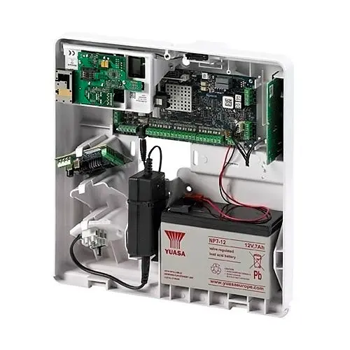 Centrale Hybride FLEX 100 ZONES  - Honeywell C007-L-E5 FX100 Centrale bus Flex100 NF Equipée 12 entrées de base jusqu'à 100 entrées, gestion de 8 groupes Mixte filaire