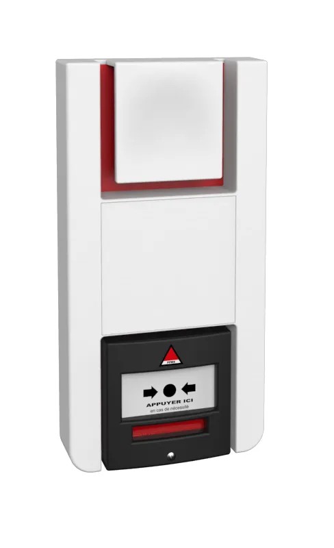 Equipement Alarme Menace à piles Radio Sonore avec BM noir intégré