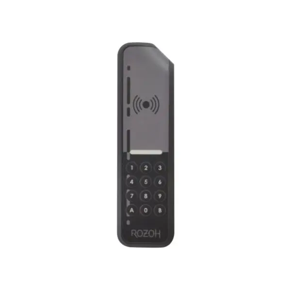 Clavier codé SLIM 12 touches avec lecteur de badges mains-libres - à raccorder sur une carte relais (R103-0001) et une centrale GSM (R101-0006 ou R101-0007) - Pose en saillie - Finition anthracite