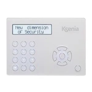 Clavier sans fil ergo wls, grand écran graphique LCD et touches mécaniques. Complet de batterie au lithium non rechargeable 3V-1900mAh (KSI7203019.000). Couleur blanche.