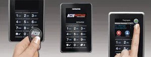 Clavier tactile avec écran graphique à leds + lecteur prox