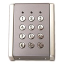 Clavier à codes saillie 99 codes, 2 relais. ALUMINIUM et touches en métal