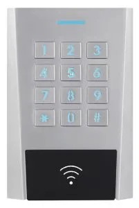 Clavier à codes / Lecteur RFID AXK3 autonome, en métal, IP66, EM MARIN 125 KHz, raccordement bornier à vis, 12 V à 24V AC/DC, 999 utilisateurs, 2 contacts inverseurs, voyants d'état, buzzer, sortie alarme POTL, PF, UF, AP