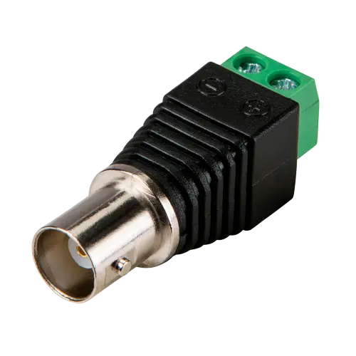 Connecteur - BNC femelle - Sortie +/ de 2 terminaux - 40 mm (Pr) - 14 mm (L) - 4 g