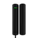 Contact magnétique noir Capteur de vibration, inclinaison, Masquage magnétique porte/fenêtre Protocole Fibra Certificat de grade 3 Indicateur LED 1 entrée pour capteur filaire NC 