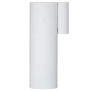 Contact magnétique sans fil poli, bande 868MHz/bidirectionnel, avec 2 entrées/zones programmables séparément,  couleur blanc. Batterie CR123A inclus. 