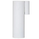 Contact magnétique sans fil poli, bande 868MHz/bidirectionnel, avec 2 entrées/zones programmables séparément,  couleur blanc. Batterie CR123A inclus. 