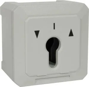 Contacteur à clé universel KCB, pose applique ou encastré,  2 contacts CO/NO/NF, mode maintenu ou impulsionnel sans cylindre