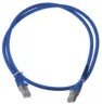 Cordon S/FTP CAT6A patch LSZH bleu 0.5M