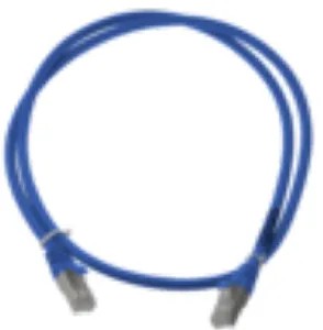 Cordon S/FTP CAT6A patch LSZH bleu 20M