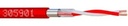 Câble SYT ROUGE 1 paire AWG20 9/10 écran en 500m