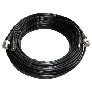 Câble coaxial combiné - RG59 + DC - vidéo /Alimentation - Connecteur BNC (mâle à mâle) et DC (mâle à femelle) - 30 m