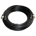Câble coaxial combiné - RG59 + DC - vidéo /Alimentation - Connecteur BNC (mâle à mâle) et DC (mâle à femelle) - 30 m