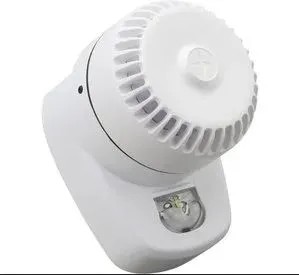 Diffuseur combiné sonore classe B et lumineux flash rouge pour montage au mur IQ8SL-RB couv. W-2,4- 7,5