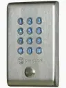 Clavier codé Digicode® inox 100 codes + bouton poussoir - 2 relais électronique intégrée 12-24 VDC