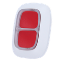 Double bouton de panique Bidirectionnel Sans fil 868 MHz Jeweller Portée espace ouvert 1300 m Pression sûre: double ou longue Alimentation 1 pile CR2032 3.0 V