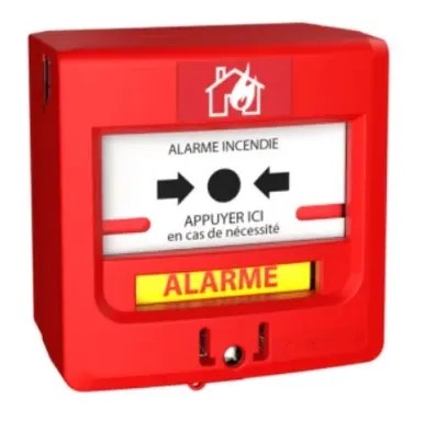 DM 1 contact en saillie ou encastrable ROUGE
