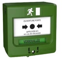 DM 2 contacts en saillie ou encastrable VERT