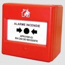 Déclencheur manuel conventionnel étanche + R (470 ohms et 1ko) x2