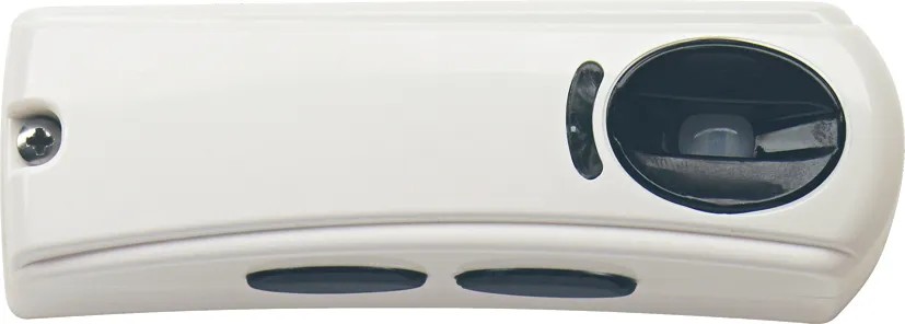 Détecteur IR passif  fresnel, rideau - dans boitier blanc compact pour passage aux portes, fenetres.... Portèe 4 mètres - 2nde protection séparée par IR actif portée 8 cm, pour la détection de l'ouverture des volets et volets roulants.