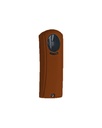 Détecteur IR passif à lentille fresnel radio 868 Mhz, à protection rideau - placé dans un boitier marron compact pour détecter le passage aux portes, fenetres, passages.... batterie lithium 3V fournie - 2 ans de durée de vie
