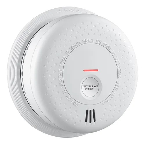 Détecteur de fumée autonome Durée de vie de la batterie 10 ans Certifié EN 14604:2005 Témoin lumineux d'alarme Alarme sonore 85 dB à 3m Bouton de test  