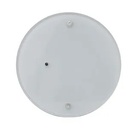 Détecteur optique de fumée nebula, avec base, pour systèmes conventionnels, avec méthode de mesure optique pour détection rapide et indication d'incendie selon DIN EN 54-7, design mesh argent, 9-33Vdc.