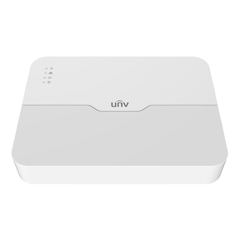Enregistreur IP 8 voies  Compression Ultra 265/264  POE 8 ports  Encodage 60 Mbps  Décodage 64 Mbps  IPC Max 8MP  Réseau 10M/100M  HDMI 4K + VGA  Boitier light 1 SATA Max 6To  2 USB  ONVIF Garantie 36 mois