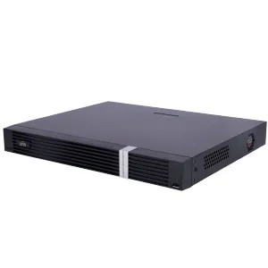 Enregistreur IP Uniview Gamme Prime Enregistreur NVR pour caméra IP Résolution jusqu'à 12 Mpx 16 canaux vidéo / Compression Ultra265 / 16 ports PoE Prend en charge SIP jusqu'à 4CH / Reconnaissance faciale 2HDD / Alarmes