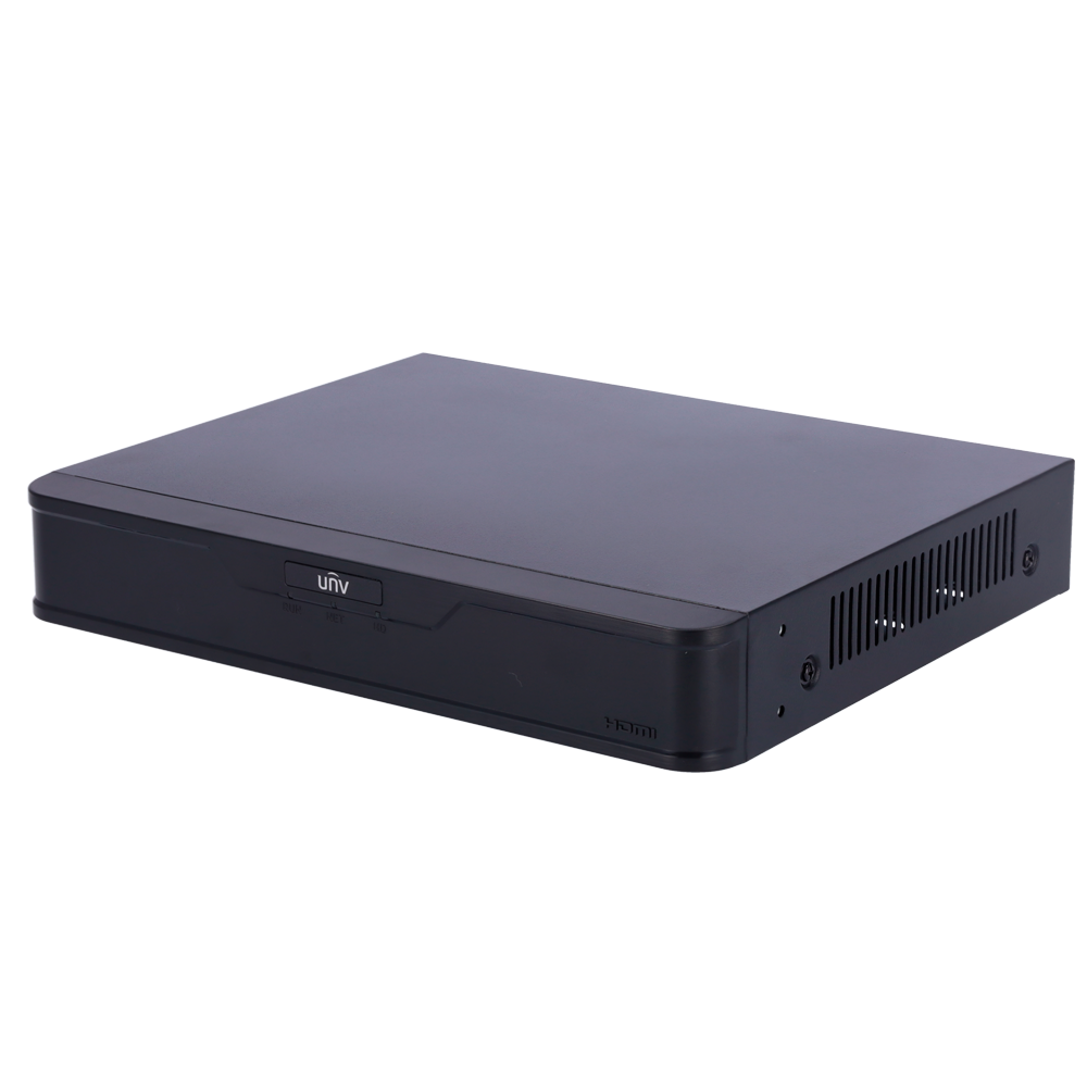 Enregistreur NVR pour caméra IP - Gamme Prime - 8 CH vidéo  / Compression Ultra H.265 - Résolution maximale 8Mpx - Bande passante 80 Mbps - Support 1 disque dur