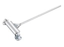 Ferme-porte mécanique TIREX 52 Galet simple argent