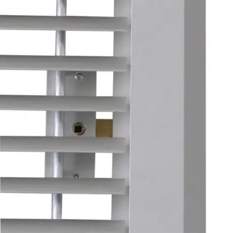 GAAV 725x475 prof+80mm noyau amovible Grille Alu AIRLAM - Grille avec 4 pattes de fixation non percées / Alu Anodisé