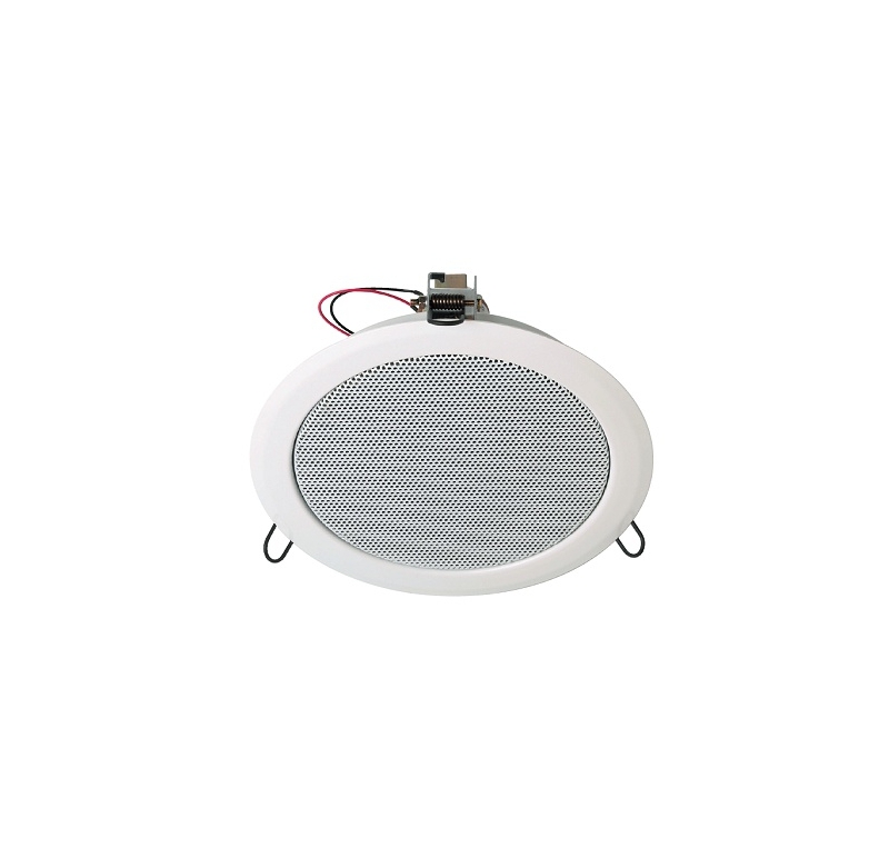 Haut-parleur plafond 2 voies en métal - 15/7,5/3,75 Watts/100 Volts