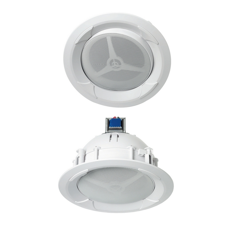 Haut-parleur plafond orientable en plastique auto-extinguible - 30/15/7,5 Watts / 100 Volts