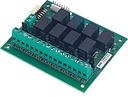 Interface transformant 8 open collector en 8 sorties relais NF - fonctionne avec centrales AVS, SAT03, SAT WS, STARTEL, INT 4 WS, …