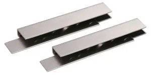 Kit U pour montage en applique, pour le verrou électromagnétique universel DBM1500ECSH sur porte verre 9-13 mm