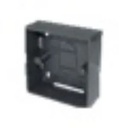 Kit d'installation moniteur sans boite encastrement 67 Noir profondeur 16mm. Vis inclus 