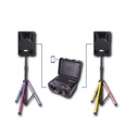 Kit de sonorisation 360W Blutooth  avec table de mixage amplifiée, deux enceintes passives et pieds LED