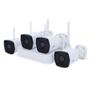 Kit de vidéosurveillance Uniview - Connexion Ethernet et WiFi - NVR 4 canaux IP - 4 caméras bullet IP67 - Plug &amp; Jouer | Wifi Cascade - Interface WEB, CMS, Smartphone et NVR