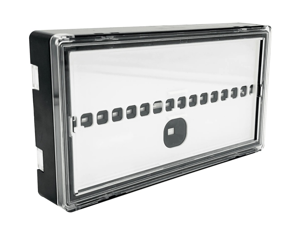 LUMIO 400 48-230 NOIR (LSC) Ambiance 100% LED 400 lm / de 48 à 220 Vdc et 230 Vac / IP42 IK08