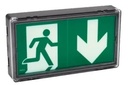 LUMIO 45 48-230 NOIR (LSC) Evacuation 100% LED 45 lm / de 48 à 220 Vdc et 230 Vac / IP42 IK08