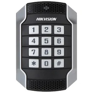 Lecteur d'accès Accès par carte MF et PIN Indicateur LED et sonore Wiegand 26/34 - RS485 Compatible avec les contrôleurs Hikvision  