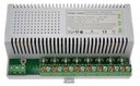 Module alimentation multivoies chargeur (secourue) PSXMV, 10M, 8 voies, 230V AC / 12V DC (13,8V) / 8A, voyant d'état face avant, protection interne en entrée et fusible en sortie