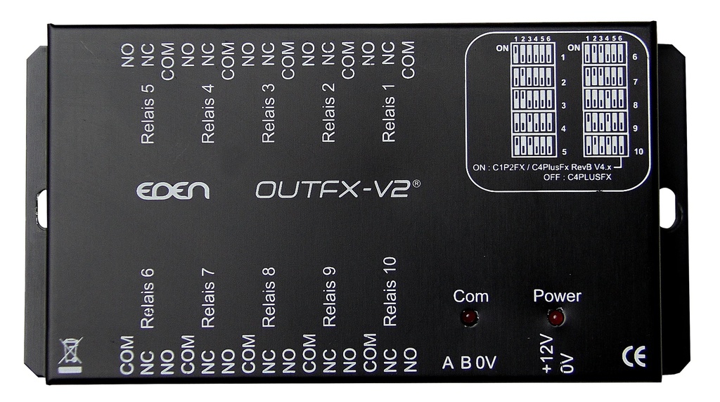 OUTFXV2 - Carte d'extension de sortie 10 sorties additionnelles