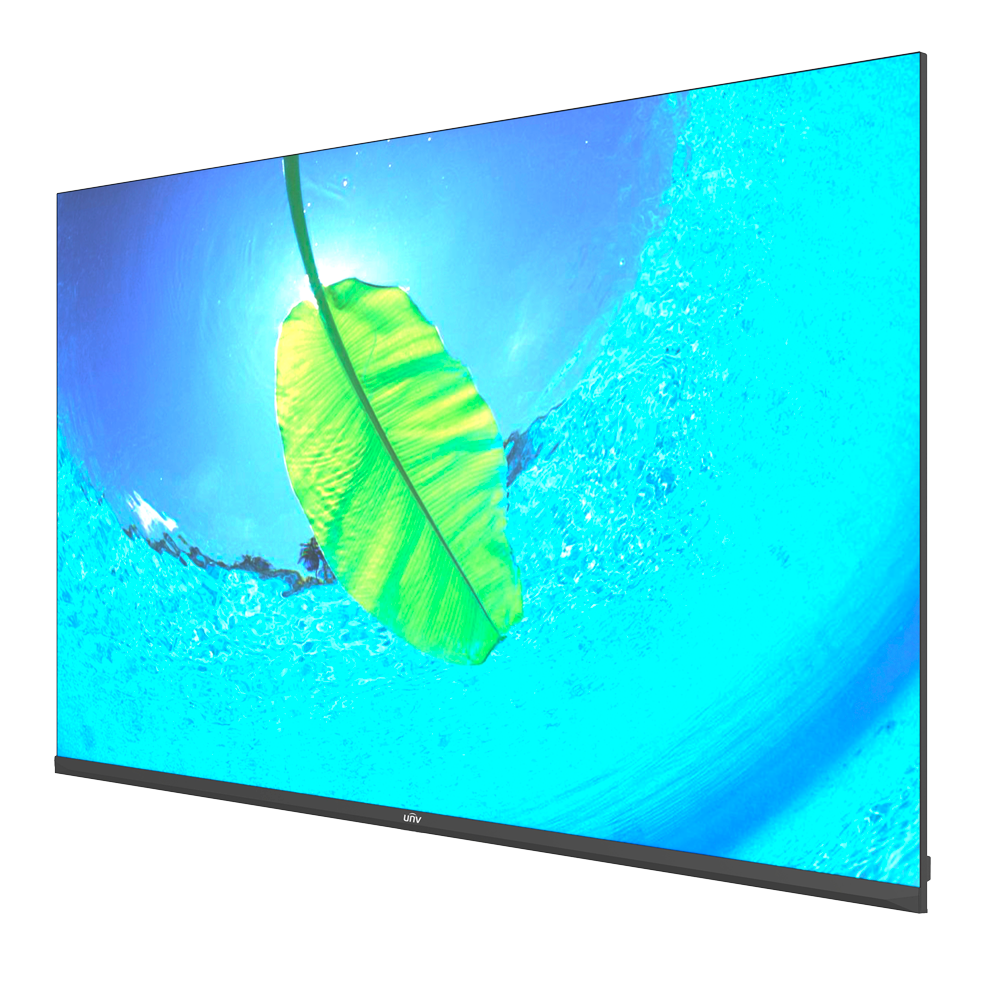 Moniteur Univew LED 50 pouces Résolution 4K Fréquence de rafraîchissement 30 / 60 Hz Rapport de contraste 1200:1 Temps de réponse : 8 ms