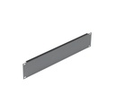 Plaque vierge acier noir 19", 2U Plaque vierge acier